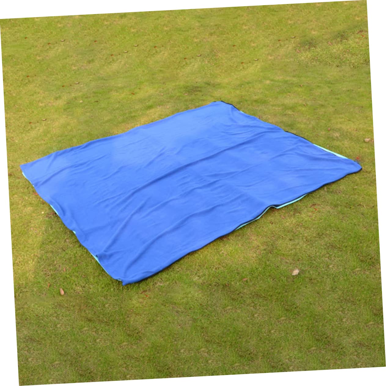 Yardwe Leichter Fleece Schlafsack Faltbar und Tragbar für Camping und Mittagspause Blau