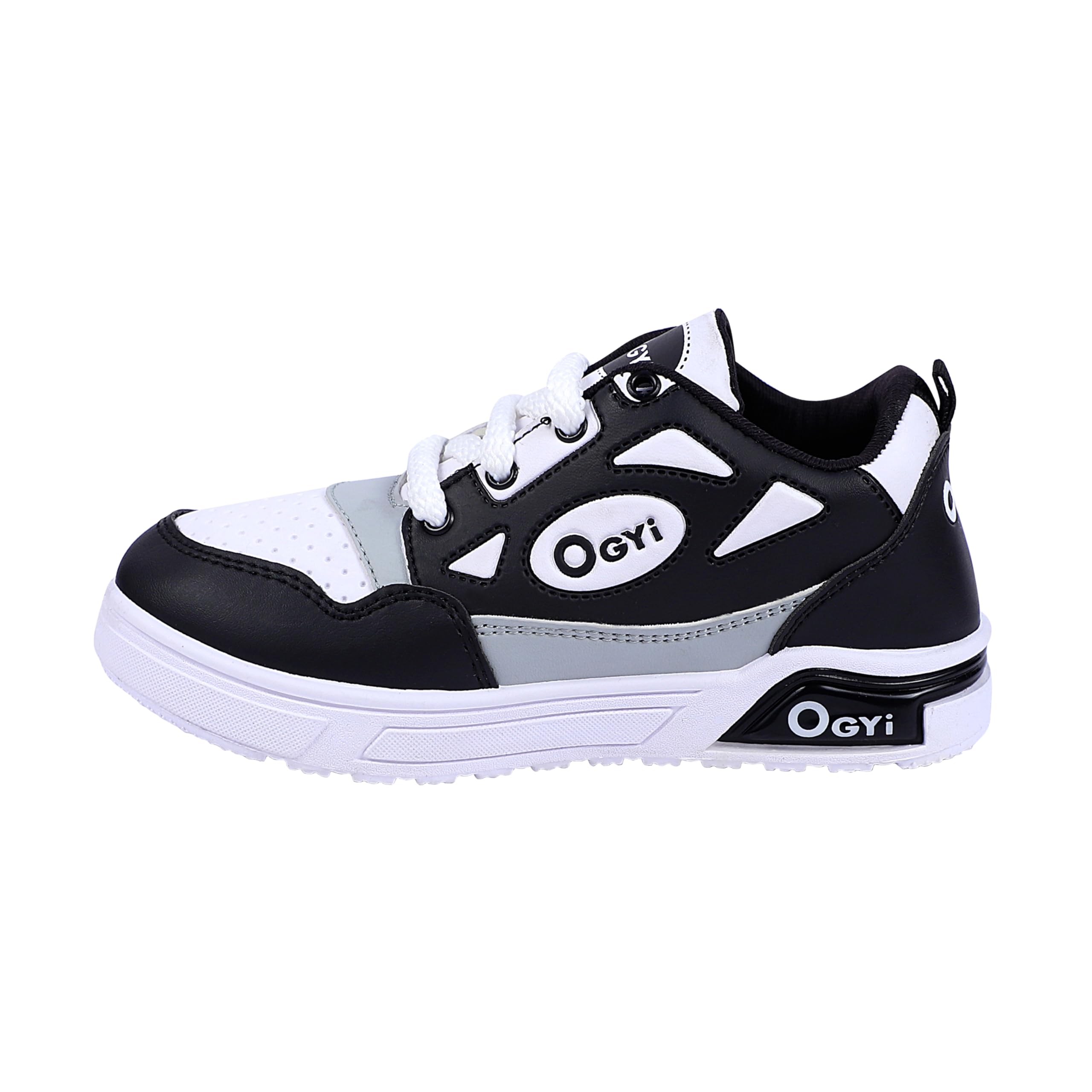 APTUS Casper Ogyi Kids Casual Running Shoes | PVC Sole | Lace up Style | Sports Shoes for Kids(Black & White, 9-10Y) (B0D9JPQDZ1) Amazon Price History, Amazon Price Tracker