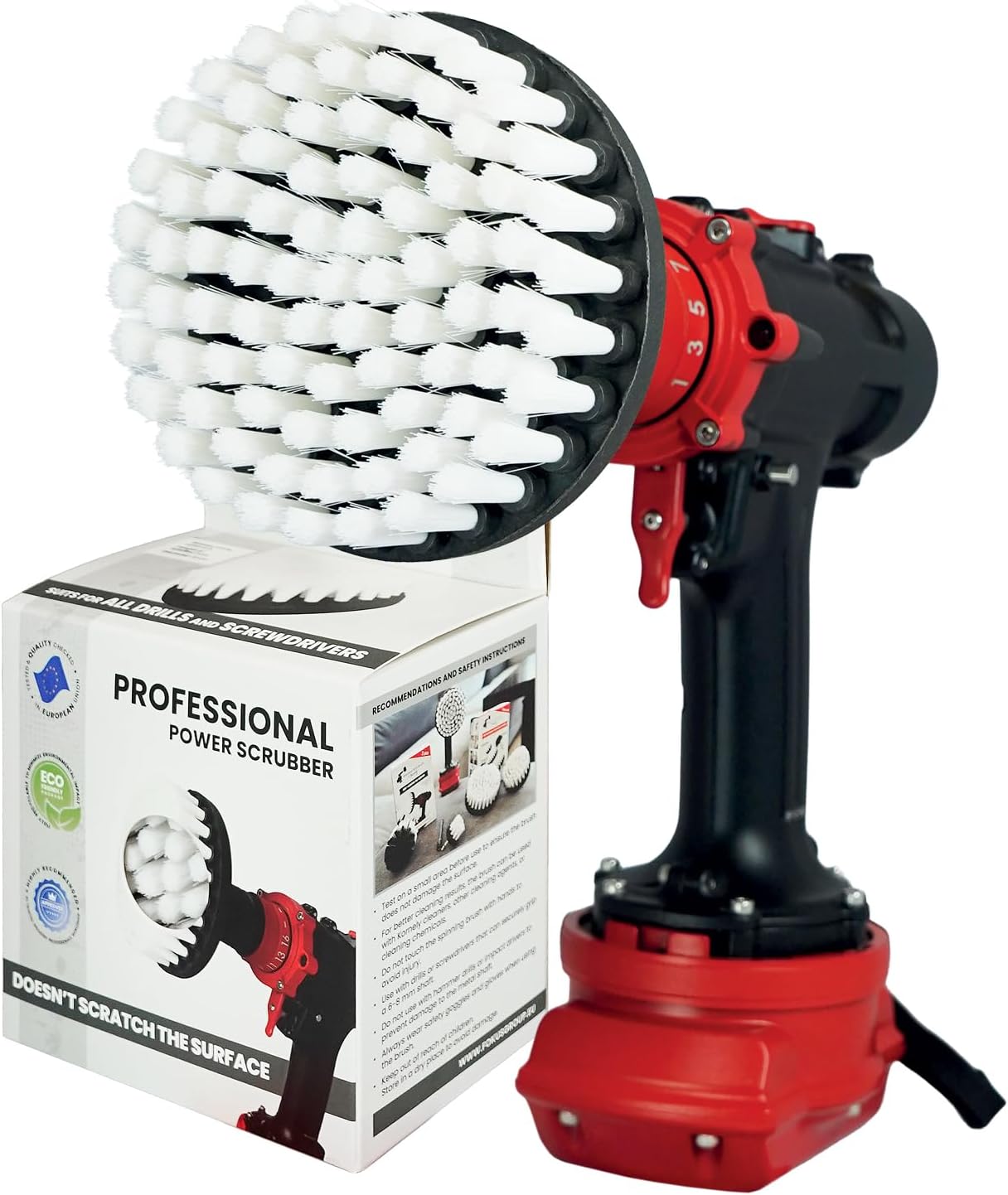 Heel Socks Drill Brush, Extra Soft, White (Z)