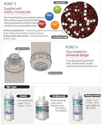 Miniatura 6 de Filtro purificador de agua de 3 piezas para lavadoras - Eliminación de óxido 5μm