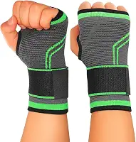 Munhequeira Esportiva com Suporte Compressão Ajustável Alívio de Dores Tendinite Lesões no Pulso munhequeira pulso Musculação Crossfit Exercício