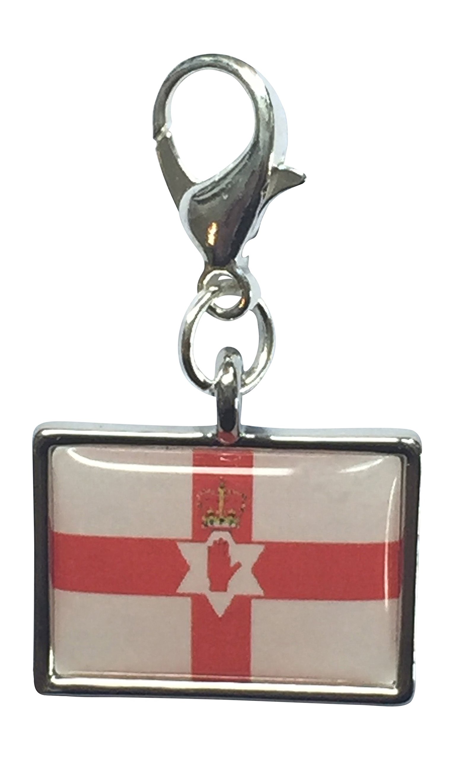 Libby's Market Place Multicolour Northern Ireland Flag/Ulster Banner/Flag Of Ulster/Northern Ireland Clip On Charm With Organza Gift Bag