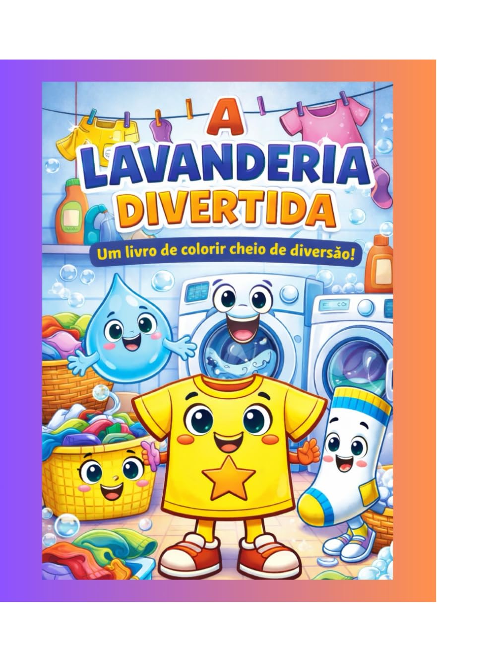 Um livro de colorir cheio de diversão "A Lavanderia Divertida"