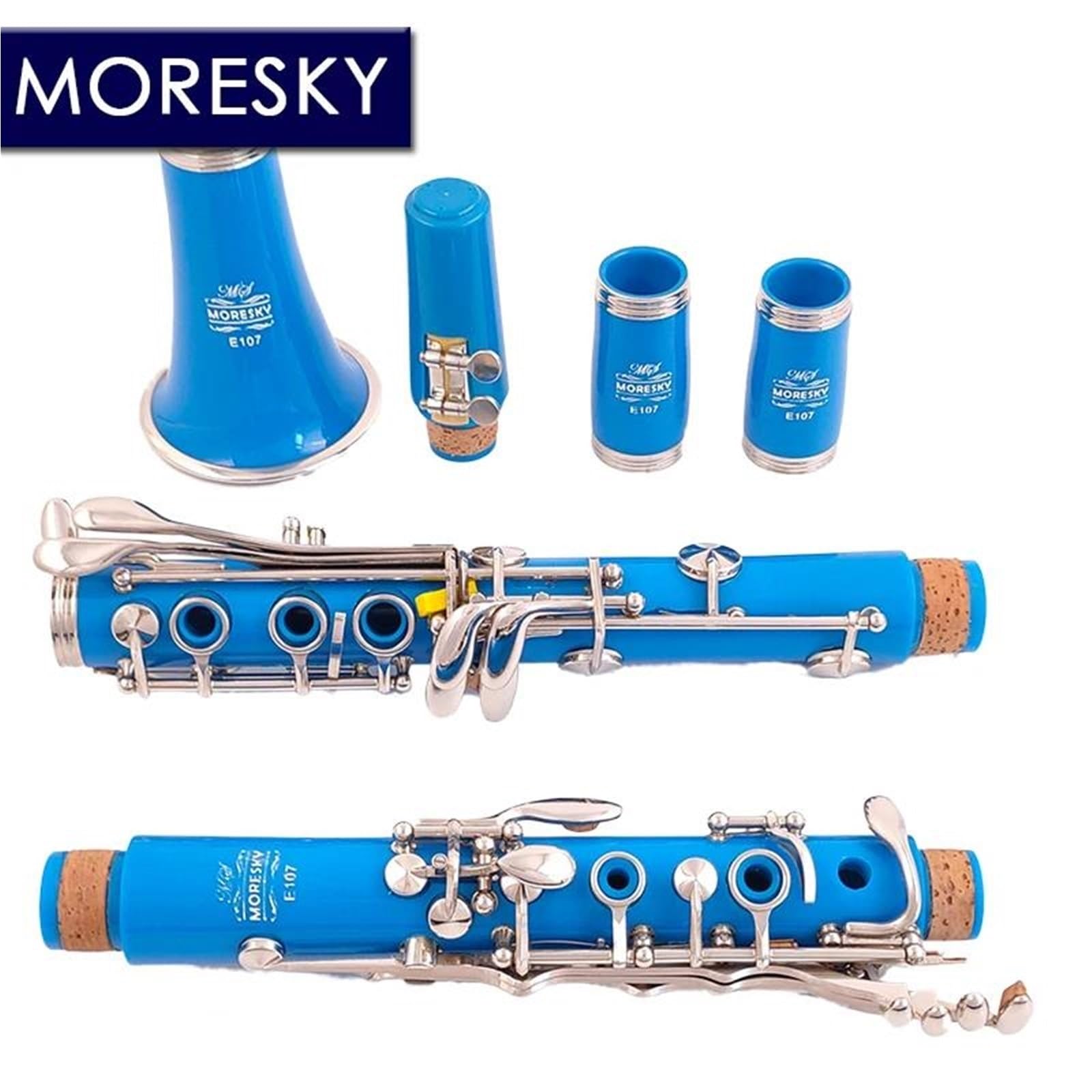 Amazon | 初心者クラリネット 楽器 MORESKY Bbクラリネット 17鍵 ABS