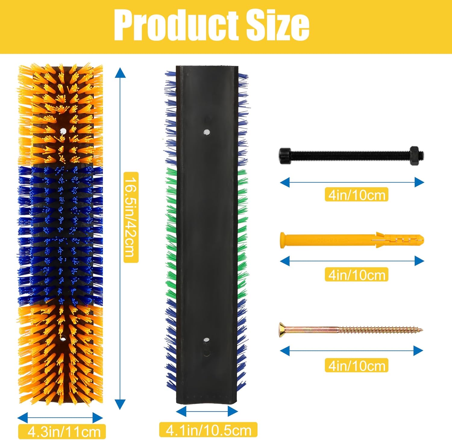 Livestock Scratch Brush, 2-Pack for Horse Grooming, Help Stay Comfortable on The Back of Livestock Cattle Scratch for Goat, Cow, Sheep, Pig and Other Animals