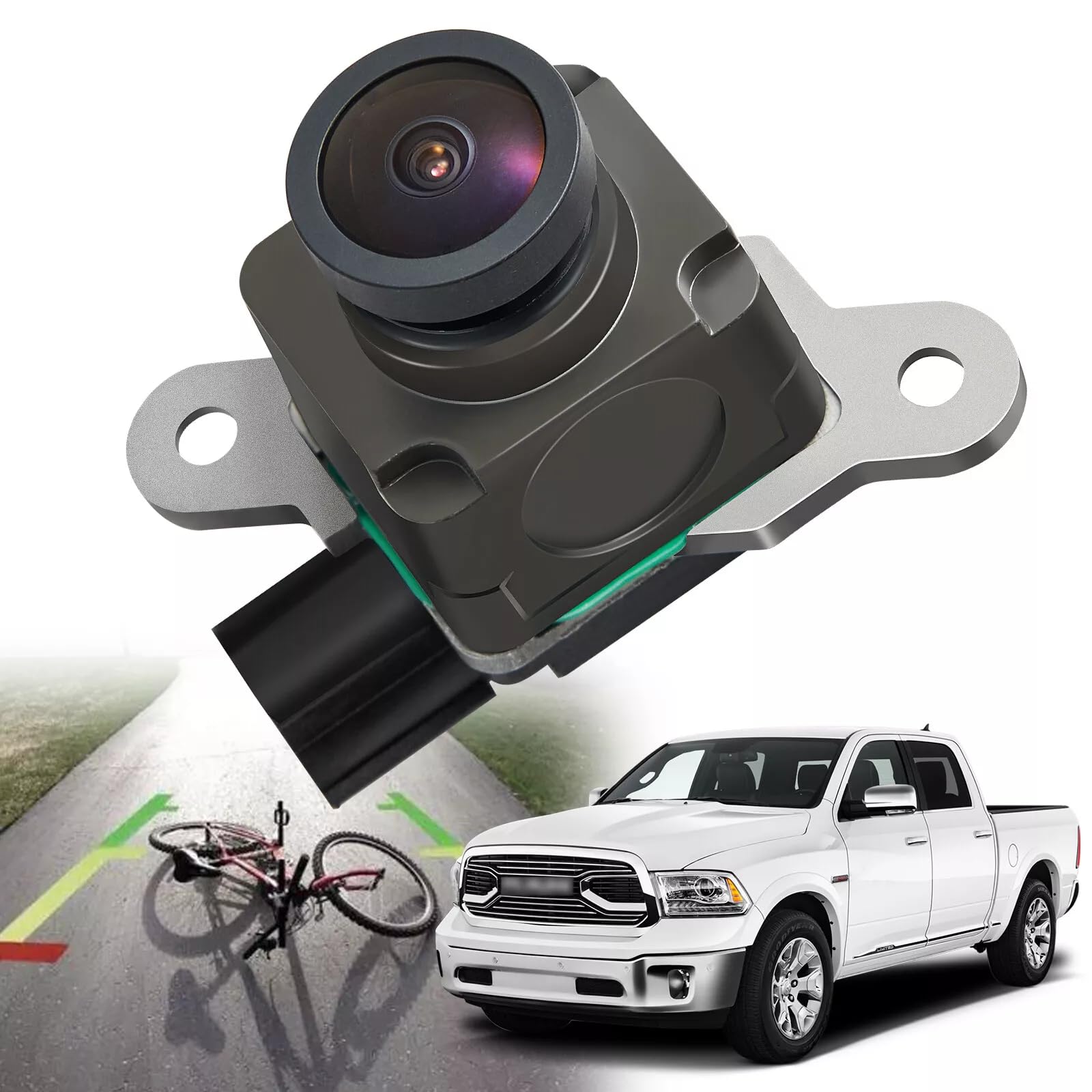 Rear View Backup Camera Compatible with 2013-2017 Dodge Viper & 2013-2018 Ram 1500 2500 3500 4500 5500 & 2015 Chrysler 200 Replaces 56038978AL