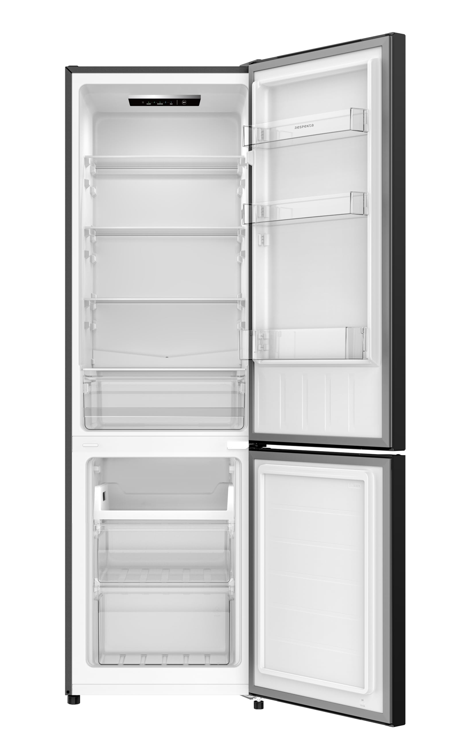 Respekta Gotland Lodówko-zamrażarka, 262 L, KG176S-52, czarny