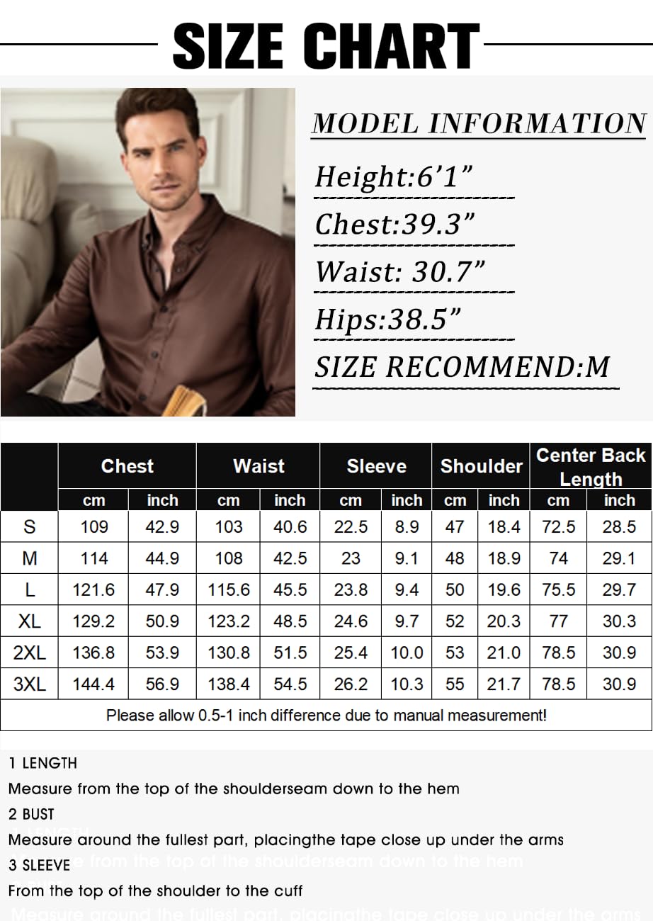 COOFANDY Camisa Hombre Manga Corta 100% Algodón Casual Regular Fit