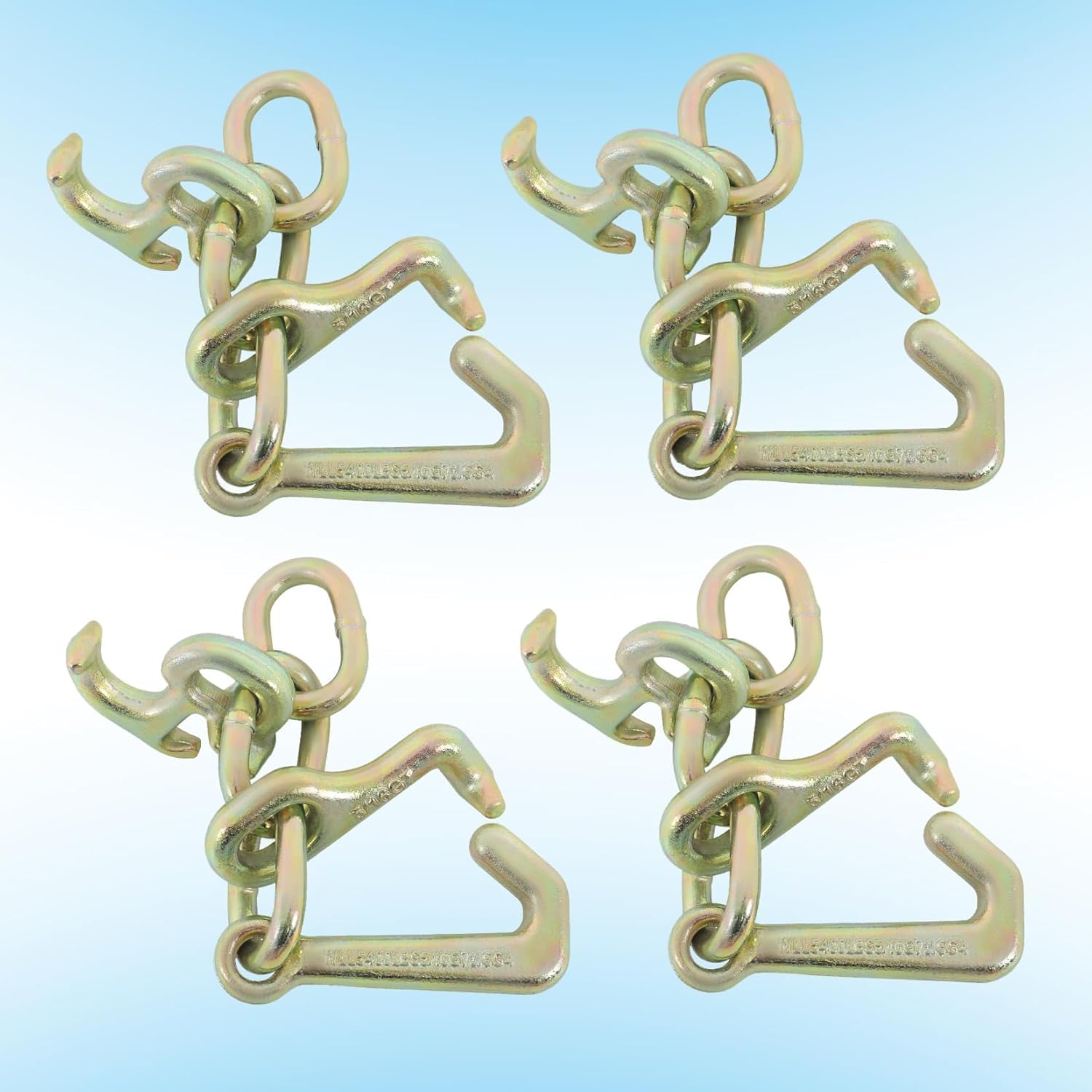 4-Pcs Trailers Pull RTJ G70 Towing Hooks Replacement for J Hook T Hook R Hook Heavy Duty Wrecker Towing Truck Hauler