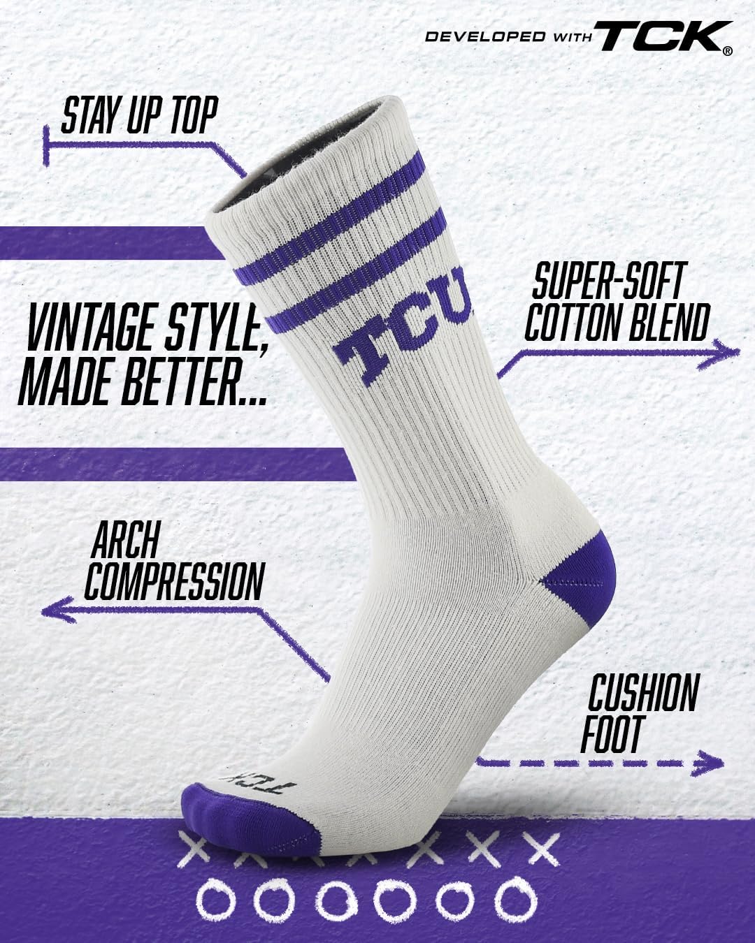 Vintage NCAA College Socks For Men and Women, Classic Soft Cotton Sock - Image 4