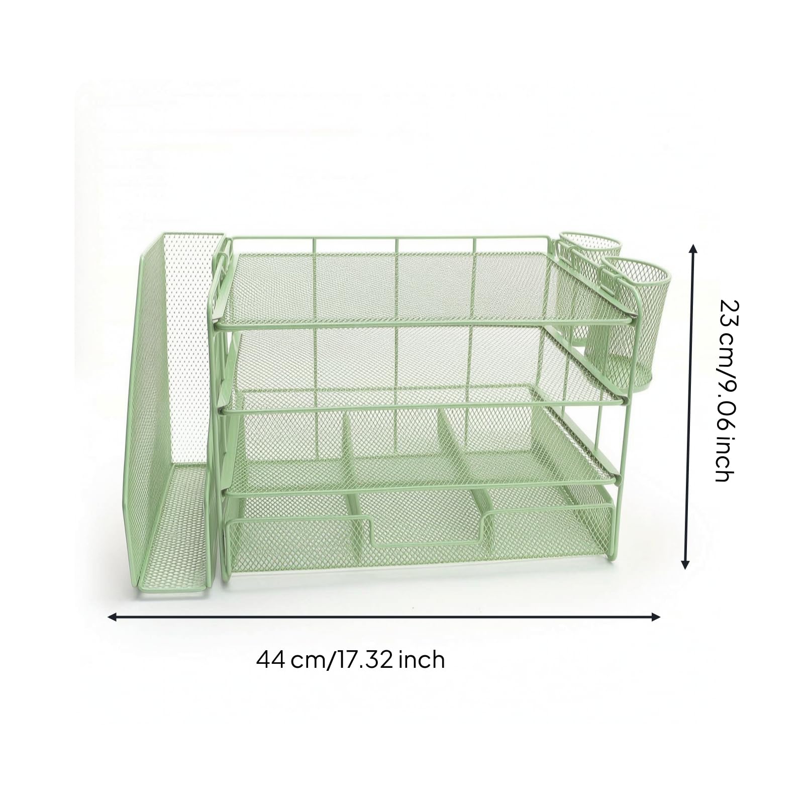 predolo Organizzatore in Filo Metallico con Scomparti Multistrato Scaffale da Tavolo con Scomparti Multipli Multiplo Portacorrispondenza per Studenti, Purple
