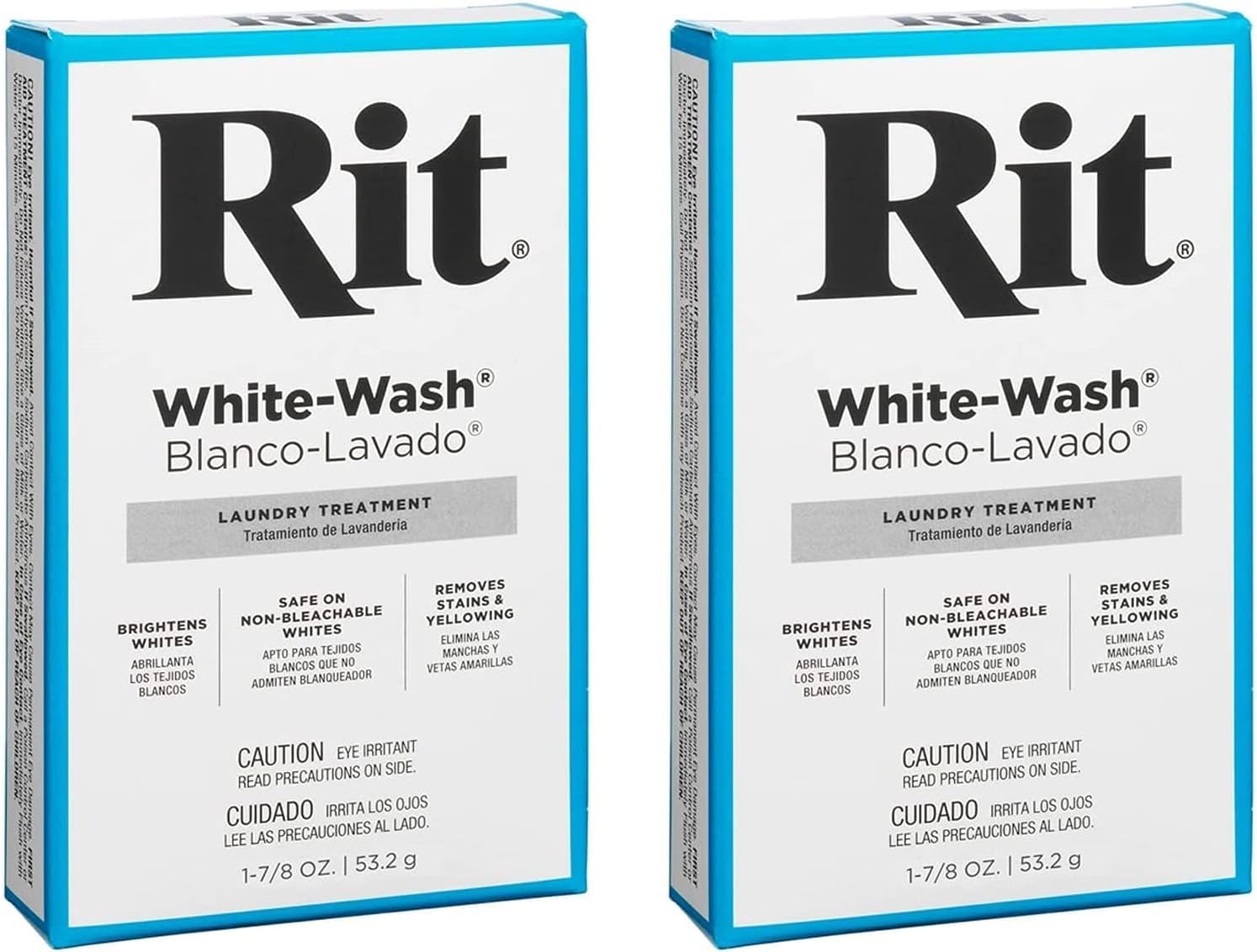 Rit Liquid Whitener & Brightener Dye, White Wash, 53.2 g (Two Pack)