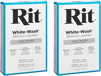Rit Liquid Whitener & Brightener Dye, White Wash, 53.2 g Two Pack