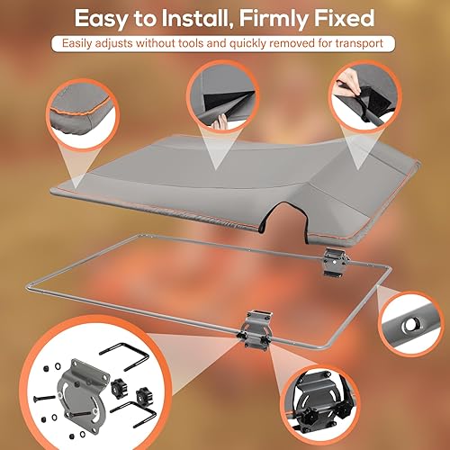 Miniatura 5 de 596542901 Toldo resistente ZTR para cortacéspedes Husqvarna de giro cero con barras ROPS Accesorios para cortacéspedes