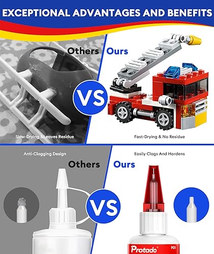 Miniatura 5 de Pegamento Plástico, 35g Adhesivo Transparente Super Fuerte de Alta Resistencia, Adhesivo Resistente al Agua y al Calor para Enlace de Plástico,
