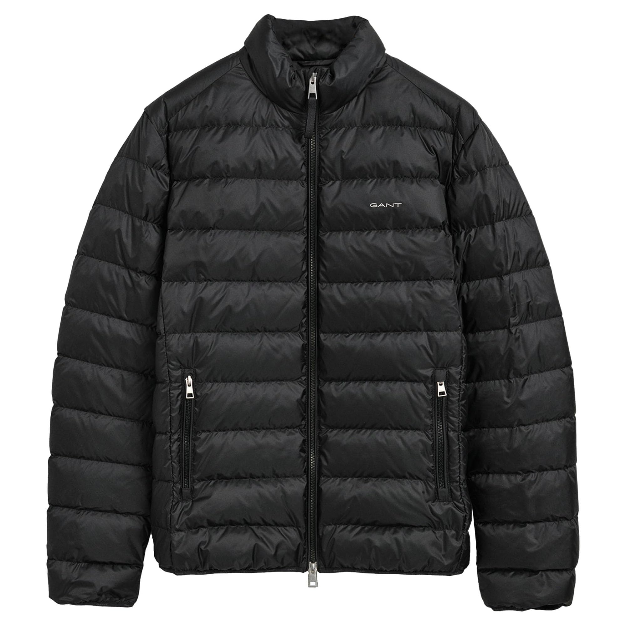 Gant Men's Black Light Down Jacket, Standard, L