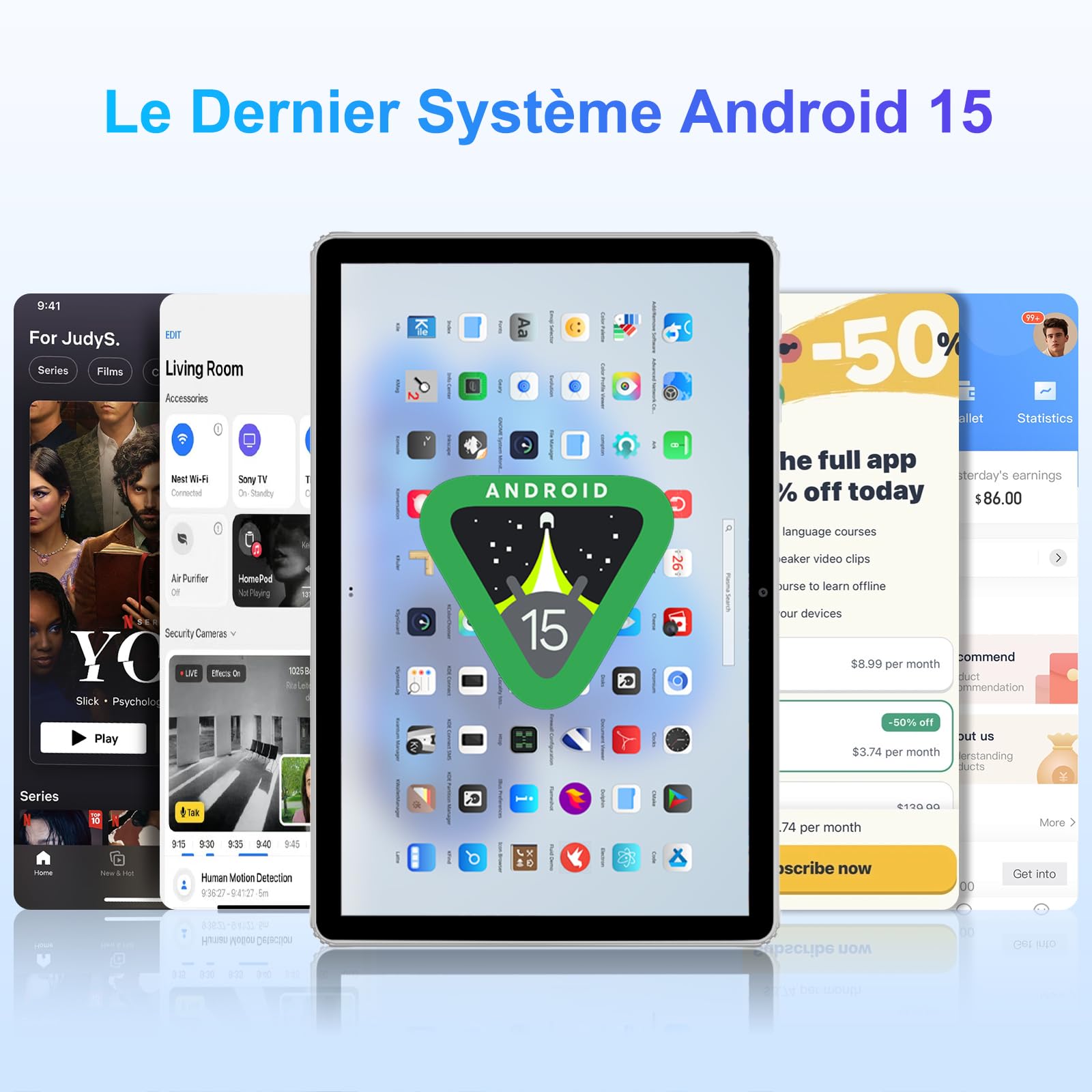 Tablette Android MAXLEGEN 11" 2K - 4G/5G WiFi, 12+24GB RAM, 256GB Stockage, Processeur Octa-core, Clavier Inclus