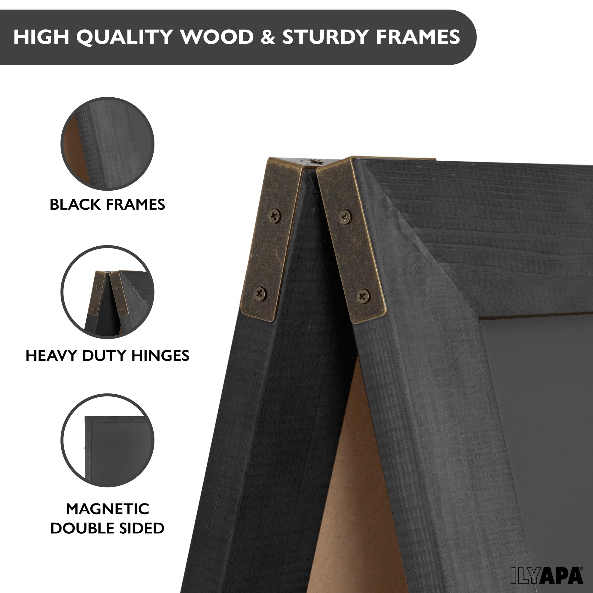 Snapklik.com : Ilyapa A-Frame Chalkboard Sidewalk Sign - 58 X 27 Inches