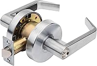 Dynasty Hardware AUG-05-26D Storeroom Keyed Lever Lockset - Grade 2 Commercial, ADA Compliant, Satin Chrome Finish