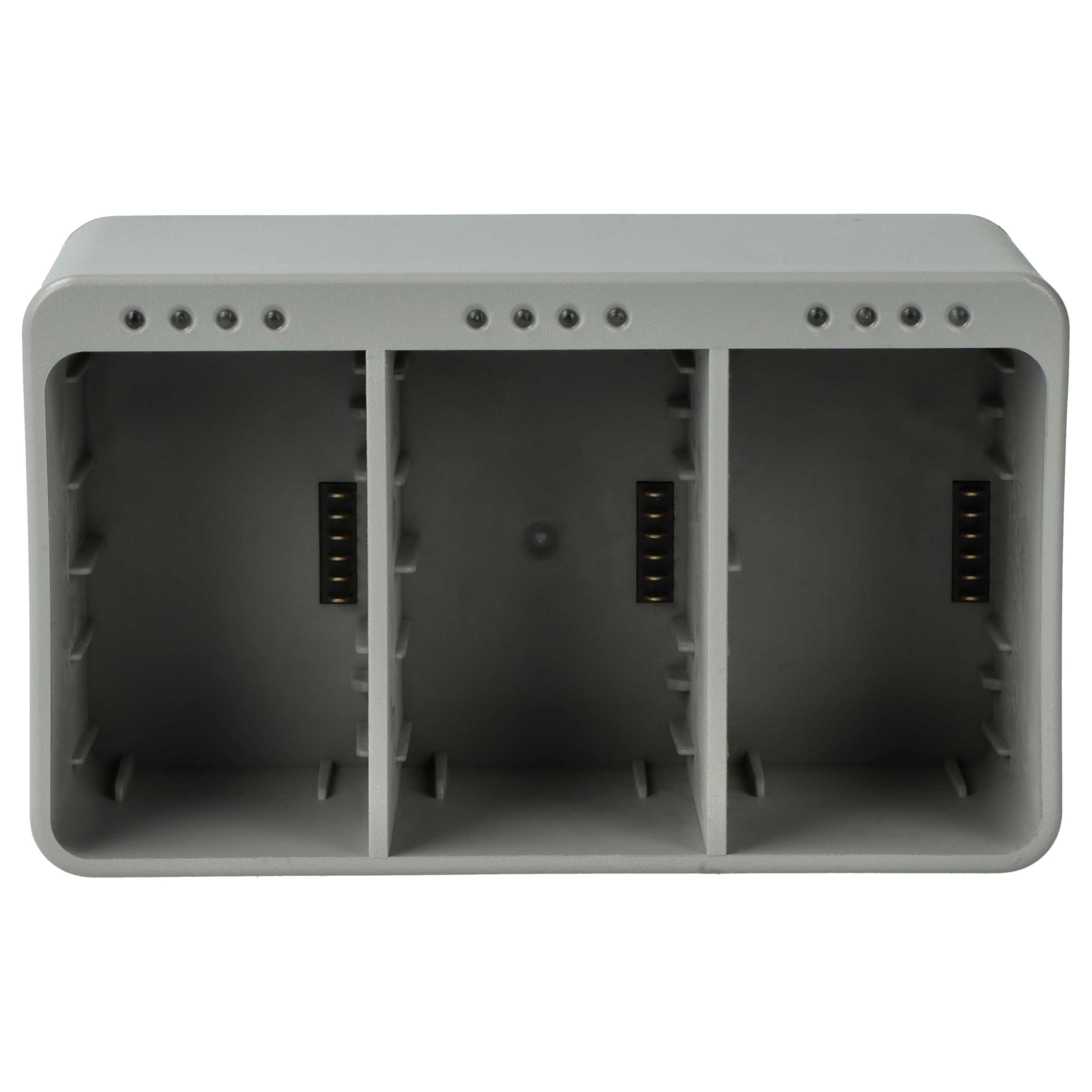 vhbw caricabatterie USB-C da 3 compatibile con DJI BWX162-3850-7.38, BWX162-2453-7.38, 270620, 270619 drone (caricatore multiplo)