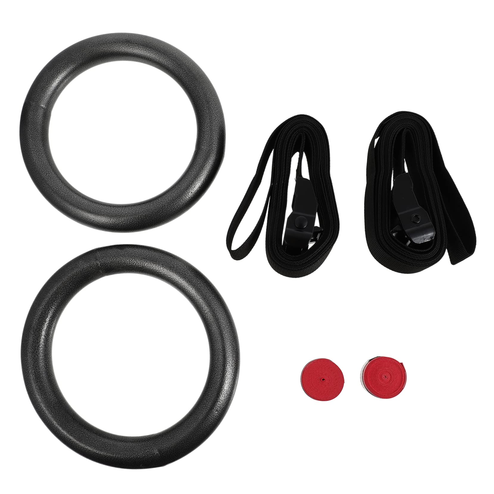 Milisten 2 Pcs Gymnastics Rings Home Fitness Equipment Sturdy Portable Ab Exercise Equipment Random Color