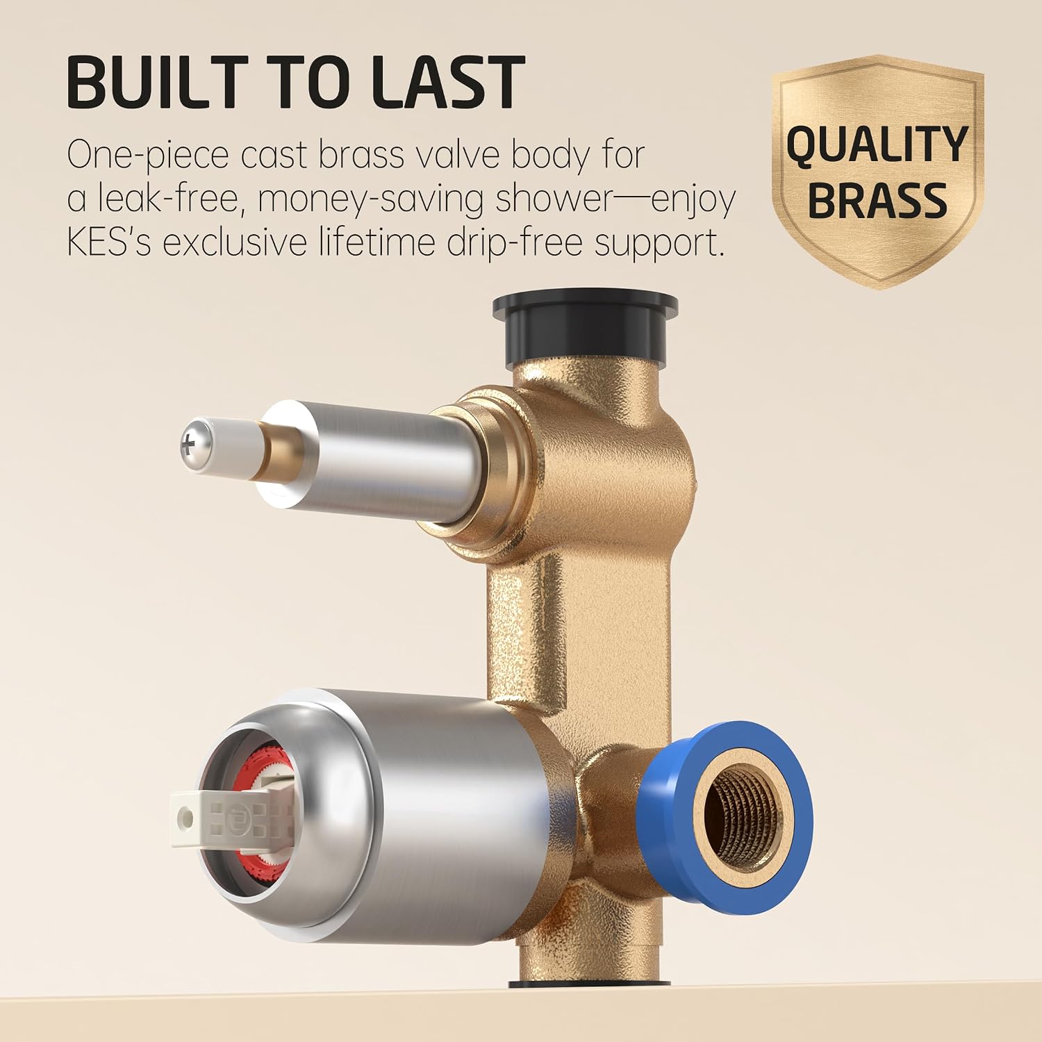KES Shower Faucet Set, Shower System 12 Inch Rain Shower Head with Handheld Spray, Pressure Balance Shower Faucets Sets Complete Brushed Nickel (cUPC Certified Shower Valve Included), XB6230S12F18-BN