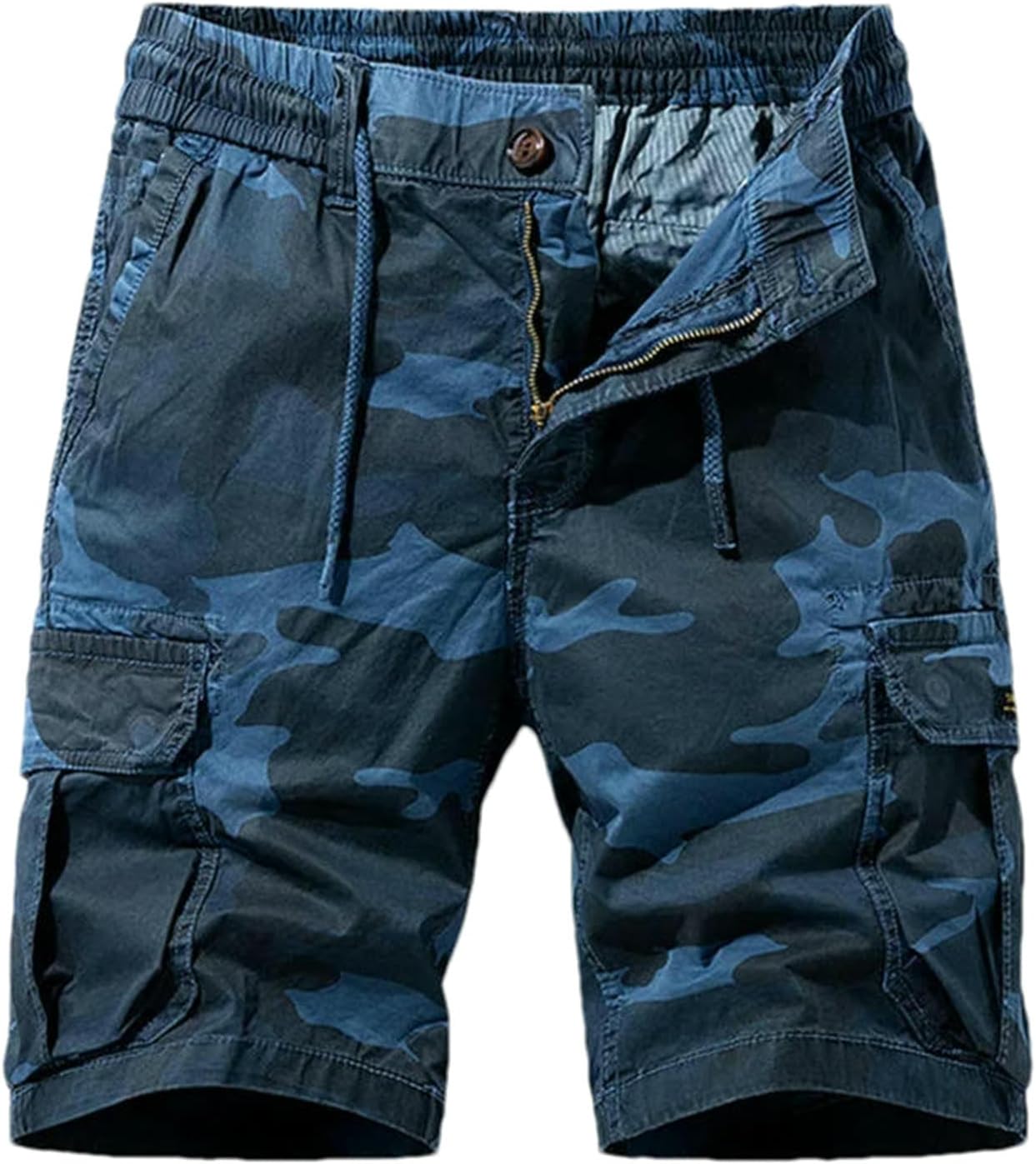 Summer Men Camouflage Cotton Cargo Shorts Mens Multi-Pocket Casual Pants Breathable Joggers Shorts Male