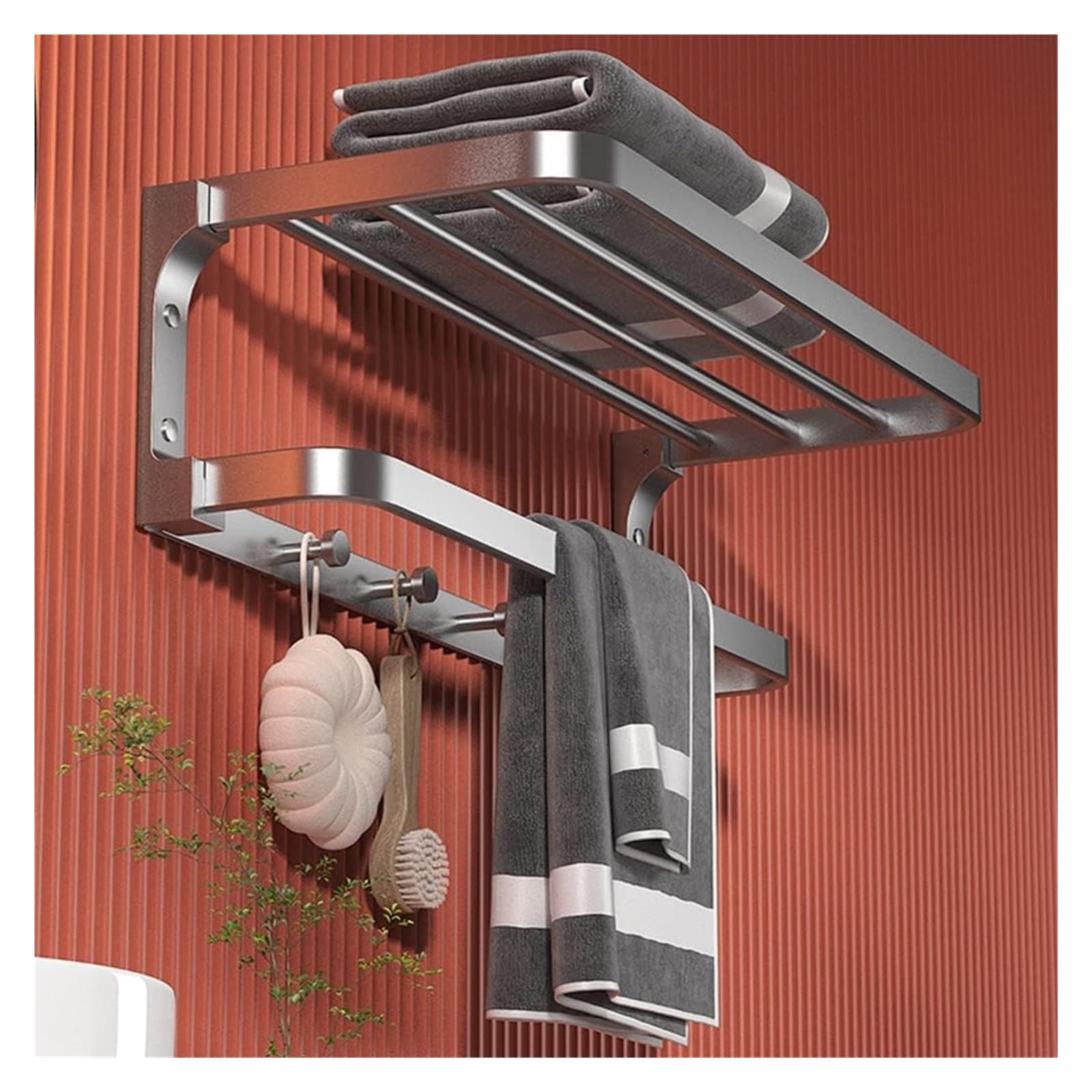 Étagère de salle de bain pour organiser vos serviettes et rituels bien-être