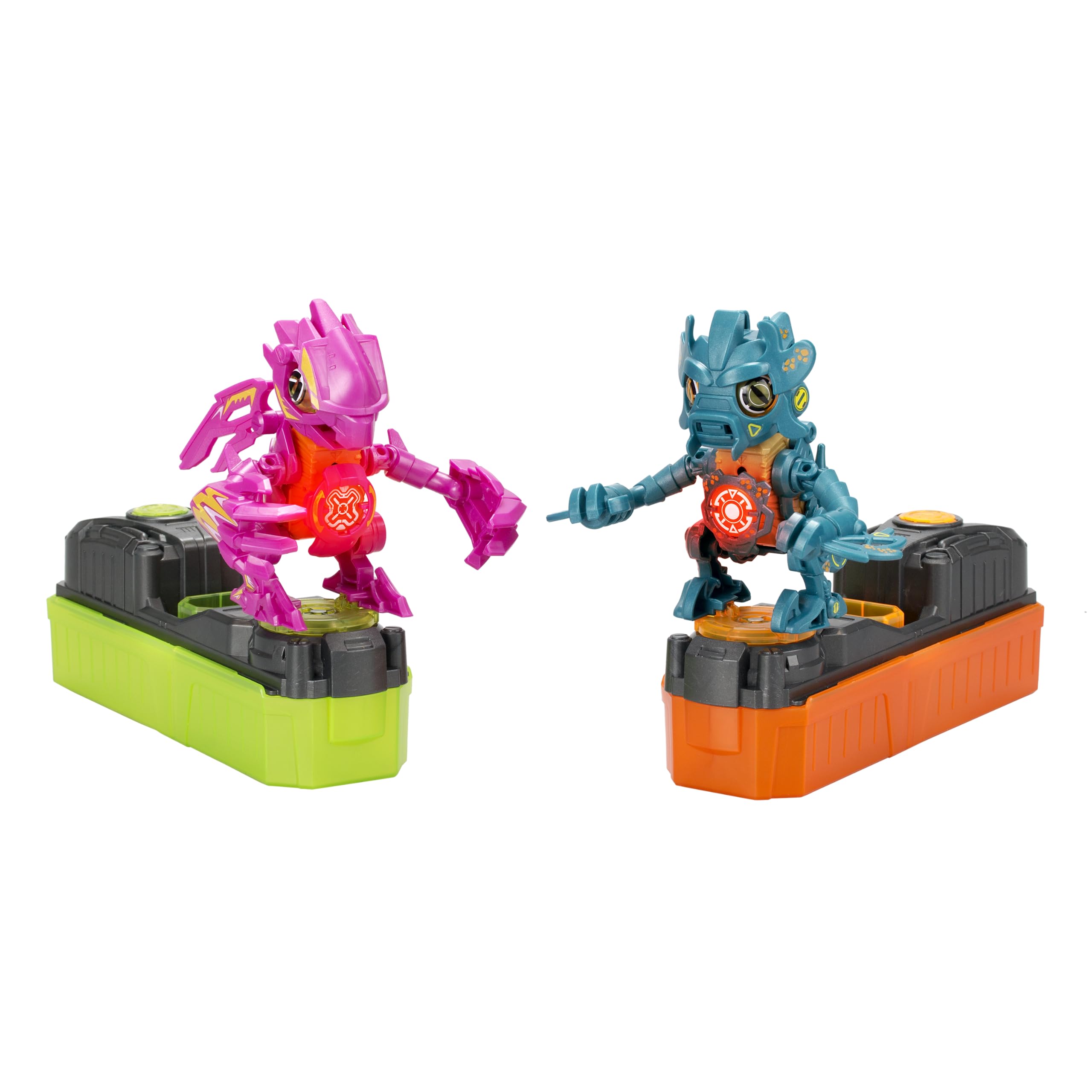 Silverlit YCOO Biopod Kombat Duo Pack, 2 Electronic Sound and Light Creatures to Build and Collect, Pink and Green - Image 3