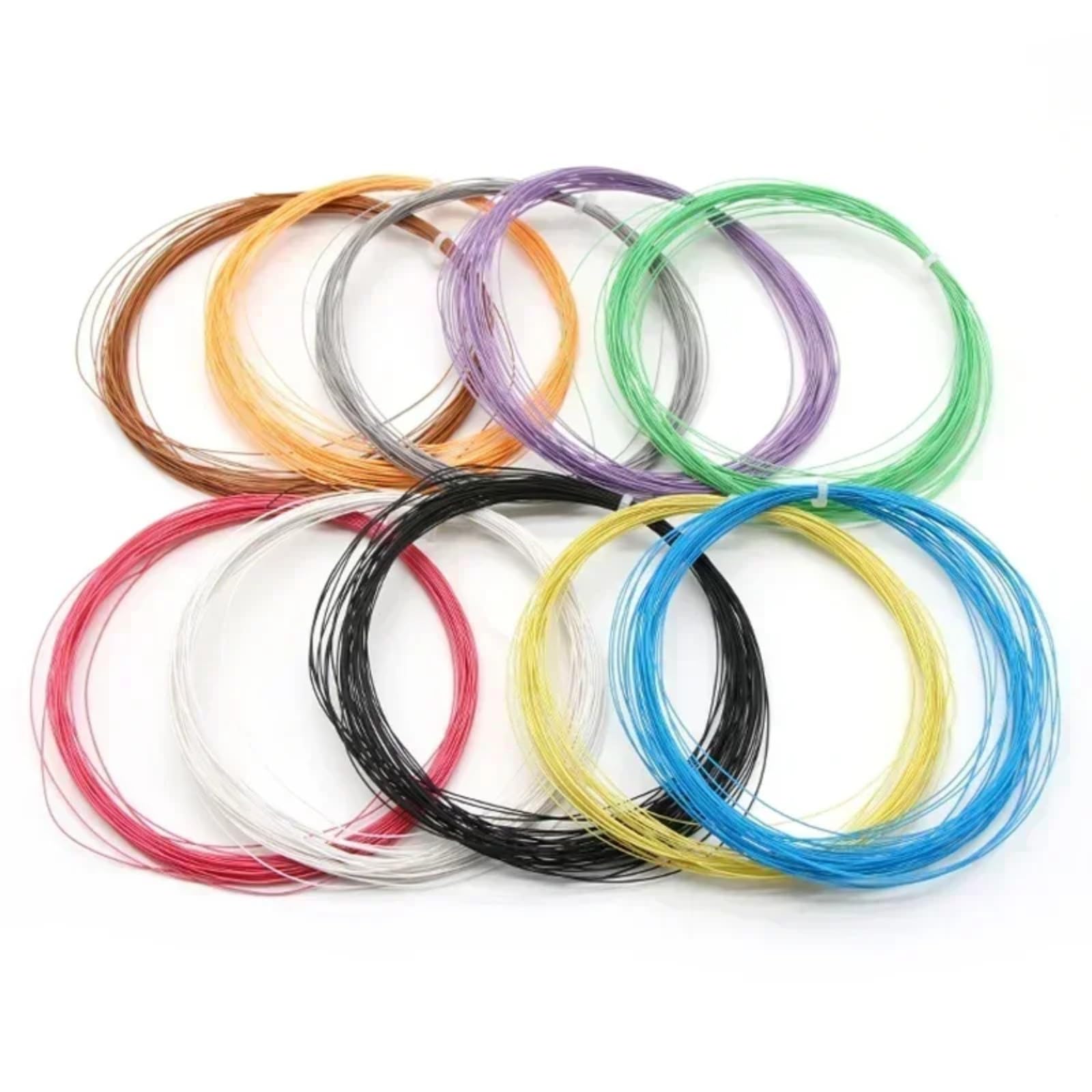 5~20m UL1423 PTFE Wire Silver Plated Single Core Cable (No Scroll) DIY(Red; 5 meters; 34AWG)