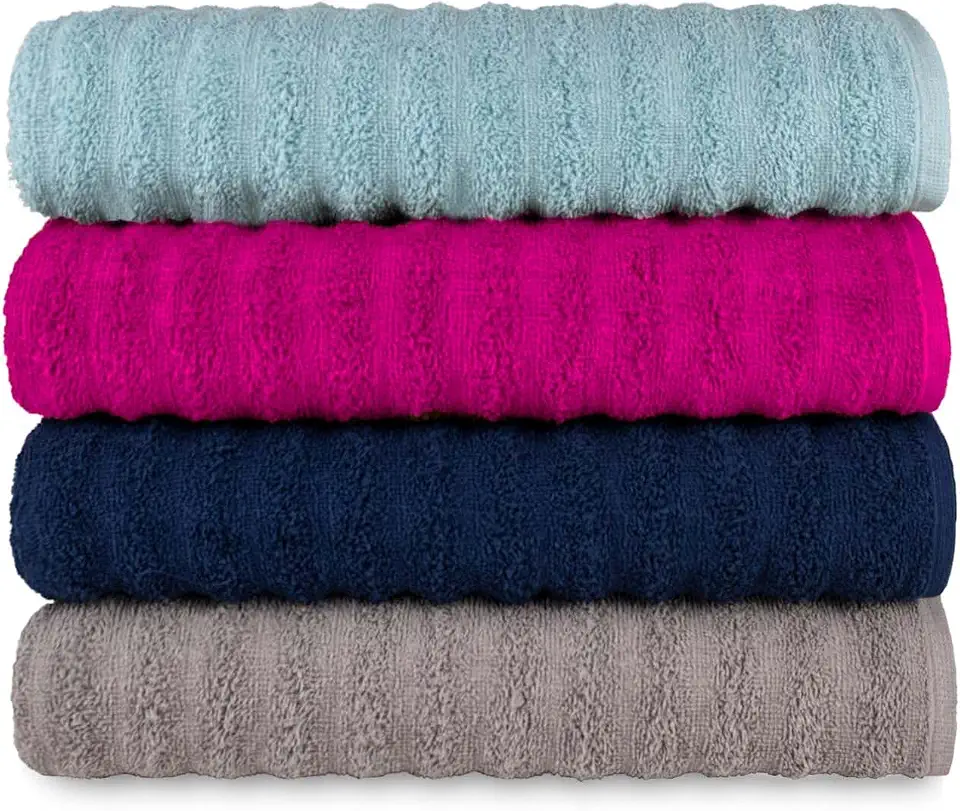 Kit 4 Toalhas Banho Banhão Gigante Super Absorção Macia - Ocean (KIT 2)