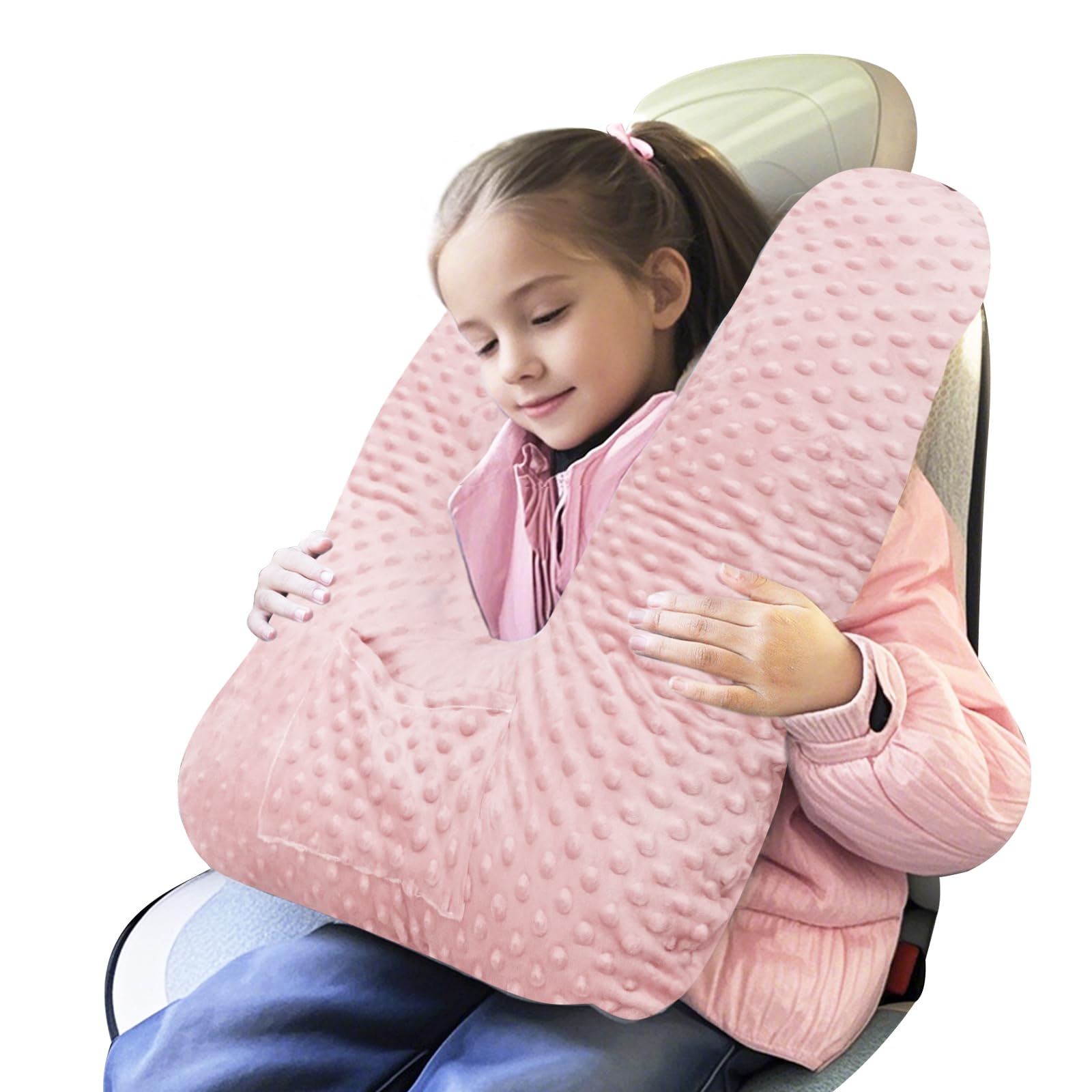 Cococu Car Seat Pillow and Travel Body Pillow,Neck Pillow for Kids and Adults,Removable and Washable Car Headrest Pillow,Road Trip Essentials