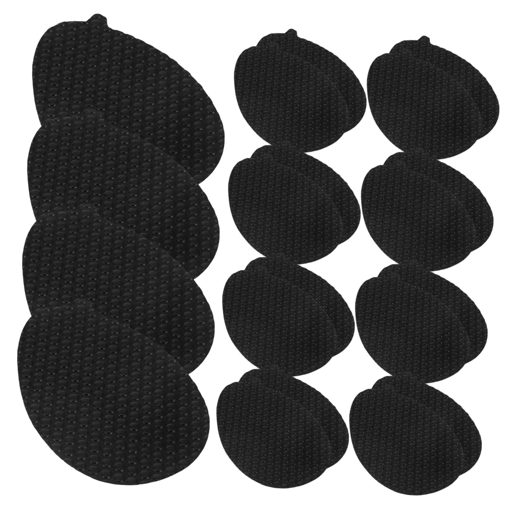 VALICLUD 5 Set Adesivi Suola Antiscivolo Cuscinetti Suola Alto Tacchi Protettori Tappi Pastiglie Talloni Per Scarpe Shoe Sole Protector Sole Protettore Resina Vinilica Nero 10 Paia*5