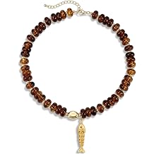 CSIYANJRY99 Colorful Chunky Beaded Fish Necklace for Women