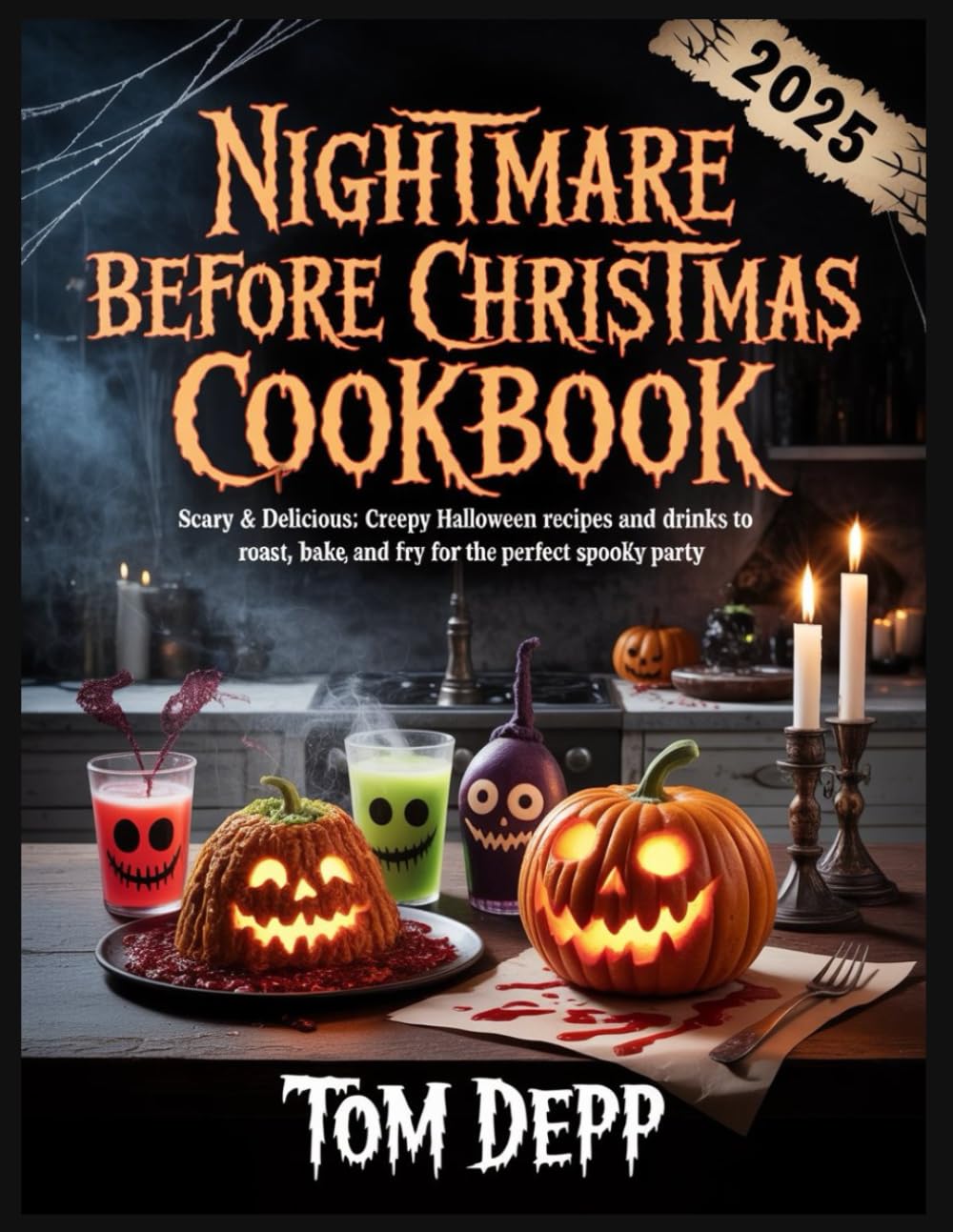 NIGHTMARE BEFORE CHRISTMAS COOKBOOK: Scary & Delicious: Creepy Halloween Recipes and Drinks to Roast, Bake, and Fry for the Perfect Spooky Party