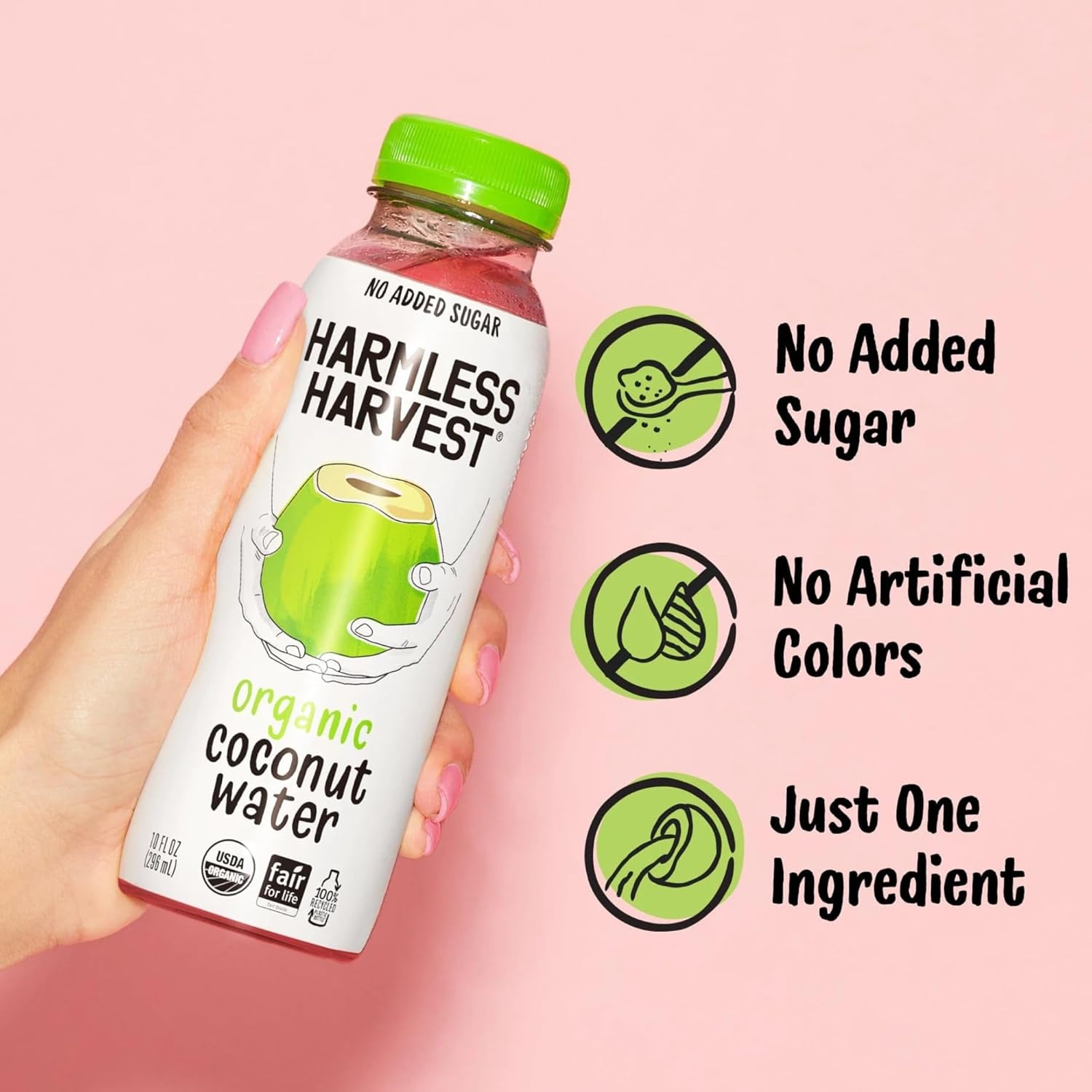Organic Coconut Water, USDA Certified Organic, 10 Fluid Ounce (Pack of 12)