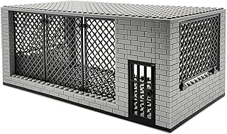 Audio WW2 Military Scene Military Buildings - WW2 Military Prison Military Base Building Block, Military Sets Compatible with Lego