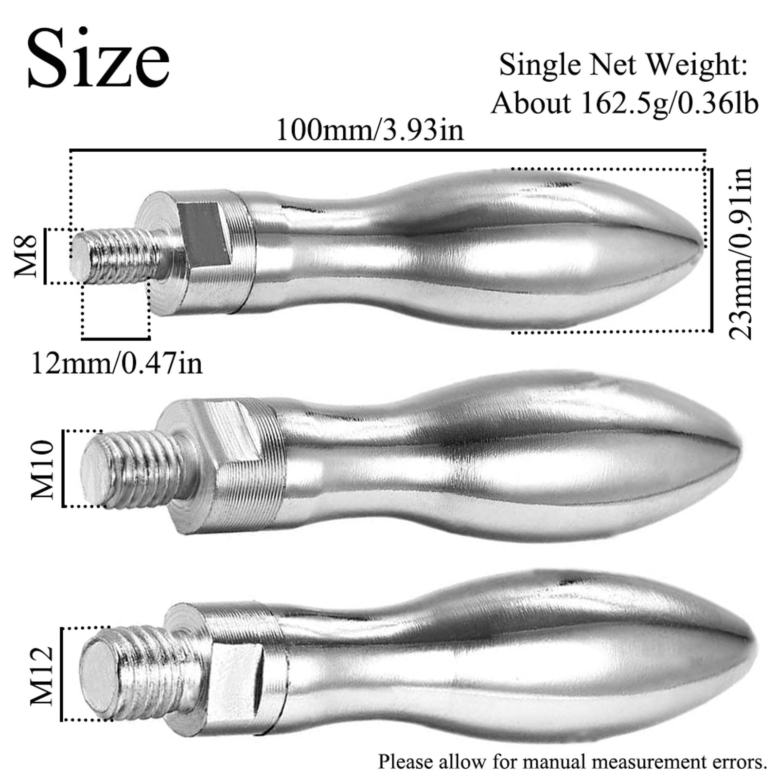 SEIWEI Grinding Milling Chrome Machine Handwheel Threaded Steel Revolving Handle Grip Machine Tool Handwheel Accessory for Mechanical Equipment, Automation Equipment(M12, 3 Pcs)
