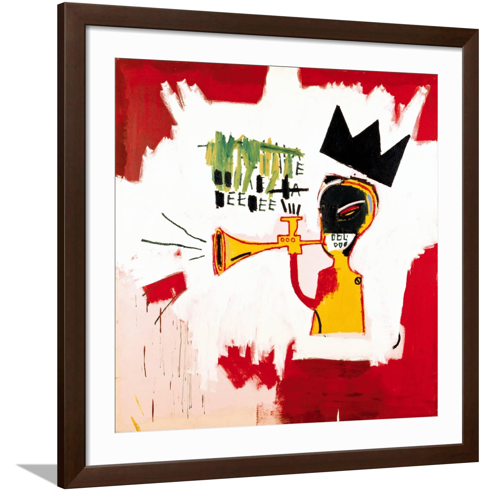 Amazon.com: ART.COM Wall Giclee Print Trumpet, 1984 on Brown Frame