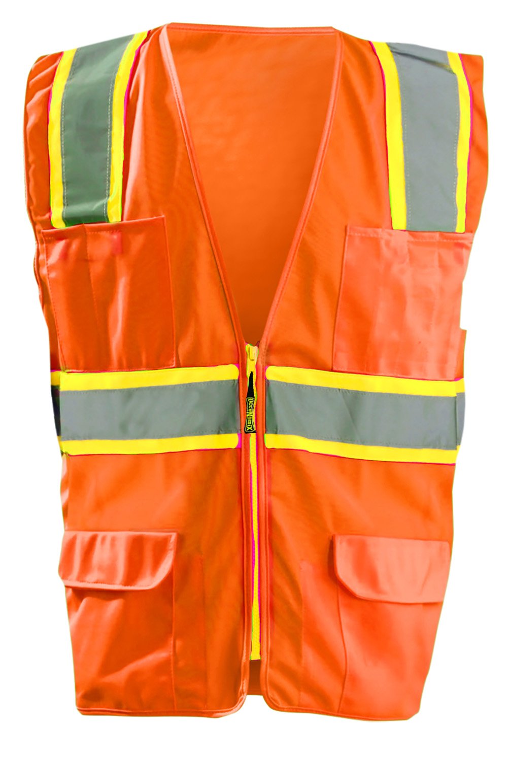 Occunomix Lux-atrans-oxl classique solide Bicolore gilets de tirage, XL, Orange