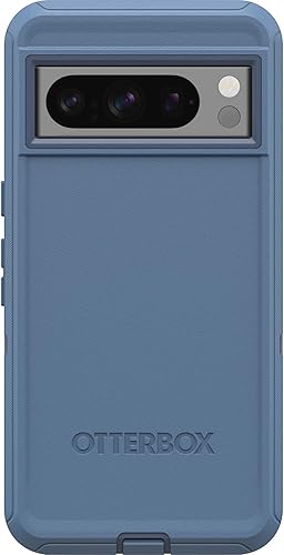 Miniatura 3 de OtterBox Funda para Google Pixel 8 Pro Defender Series, color azul bebé, resistente y duradera, con protección de puerto, incluye soporte de clip