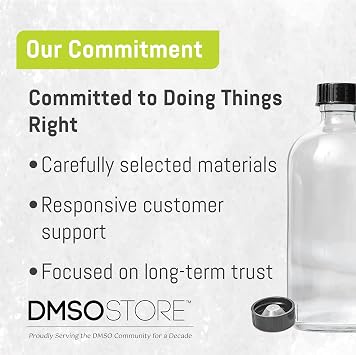 DMSO Pharmaceutical Grade Liquid 2 oz. in a Glass Bottle