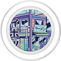 Vista 2 de Pink Purple Blue Synthwave PopSockets PopGrip: agarre intercambiable para teléfonos y tabletas PopSockets MagSafe PopGrip para iPhone