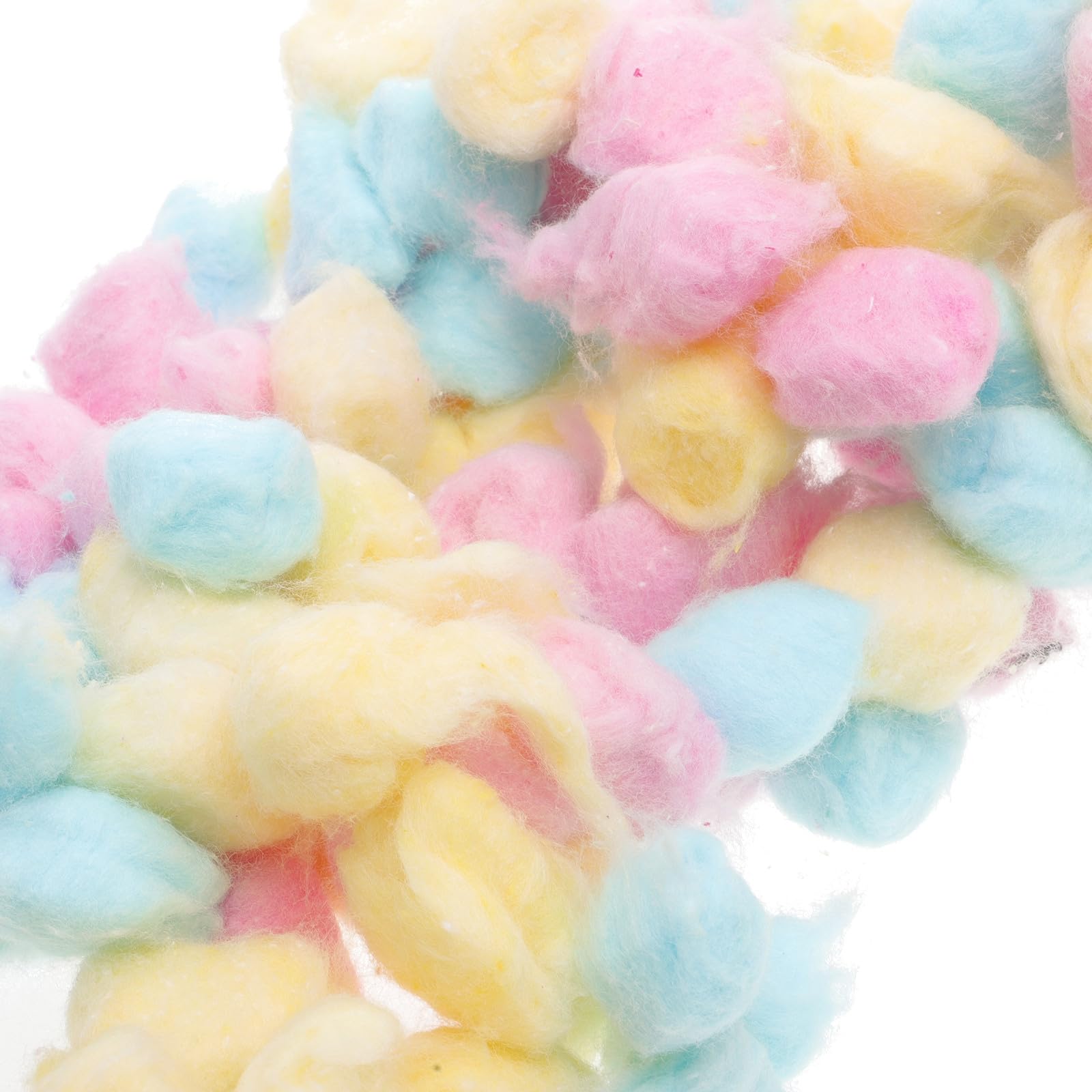 Boules de Coton Colorées pour Bébé, Coton Doux et Léger, Nettoyage du Visage Démaquillage, Utilisation Facile et Jetable