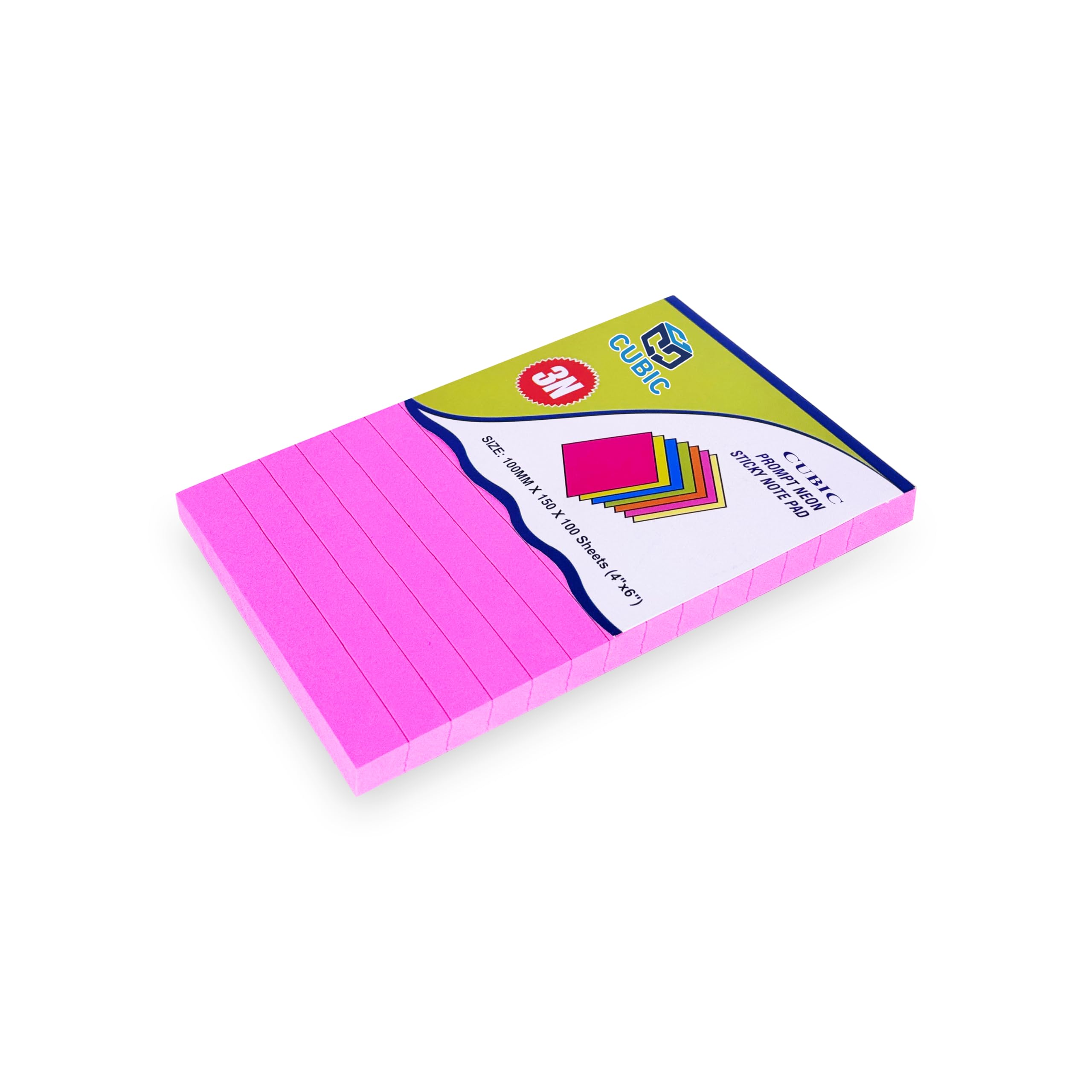 Cubic Multicolour Sticky Notes – 400 Sheets | 5 Bright Colours (80 Sheets Each) | Self-Adhesive, Removable & Residue-Free Memo Pads | Ideal for Notes, Reminders, Planning, Study & Office Use — Amazon image 17