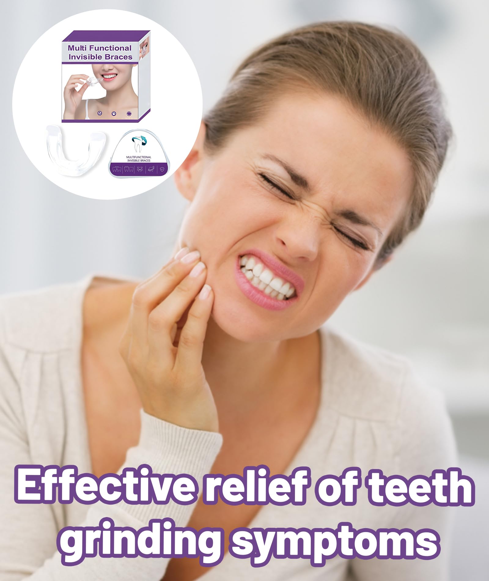 Teeth Aligners for Straightening Teeth, Night Guards for Teeth Grinding, Transparent Teeth Aligner for Minor Dental Alignment - Image 5 thumbnail