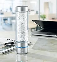 Vista 7 de Botella de agua deportiva de hidrógeno, generador de agua profesional rico en hidrógeno con SPE y PEM, 10.8 fl oz 5000PPB generador de agua