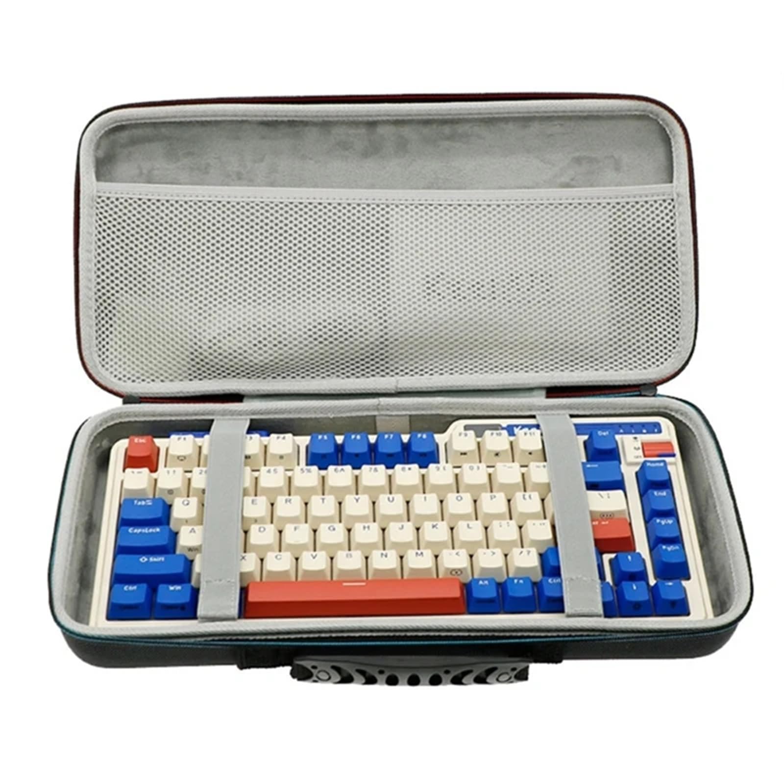 Schmuckteller Hartschale for Tastatur-Hartschalen, Reise-Tragetasche, stabile Handschlaufe, glatter Reißverschluss
