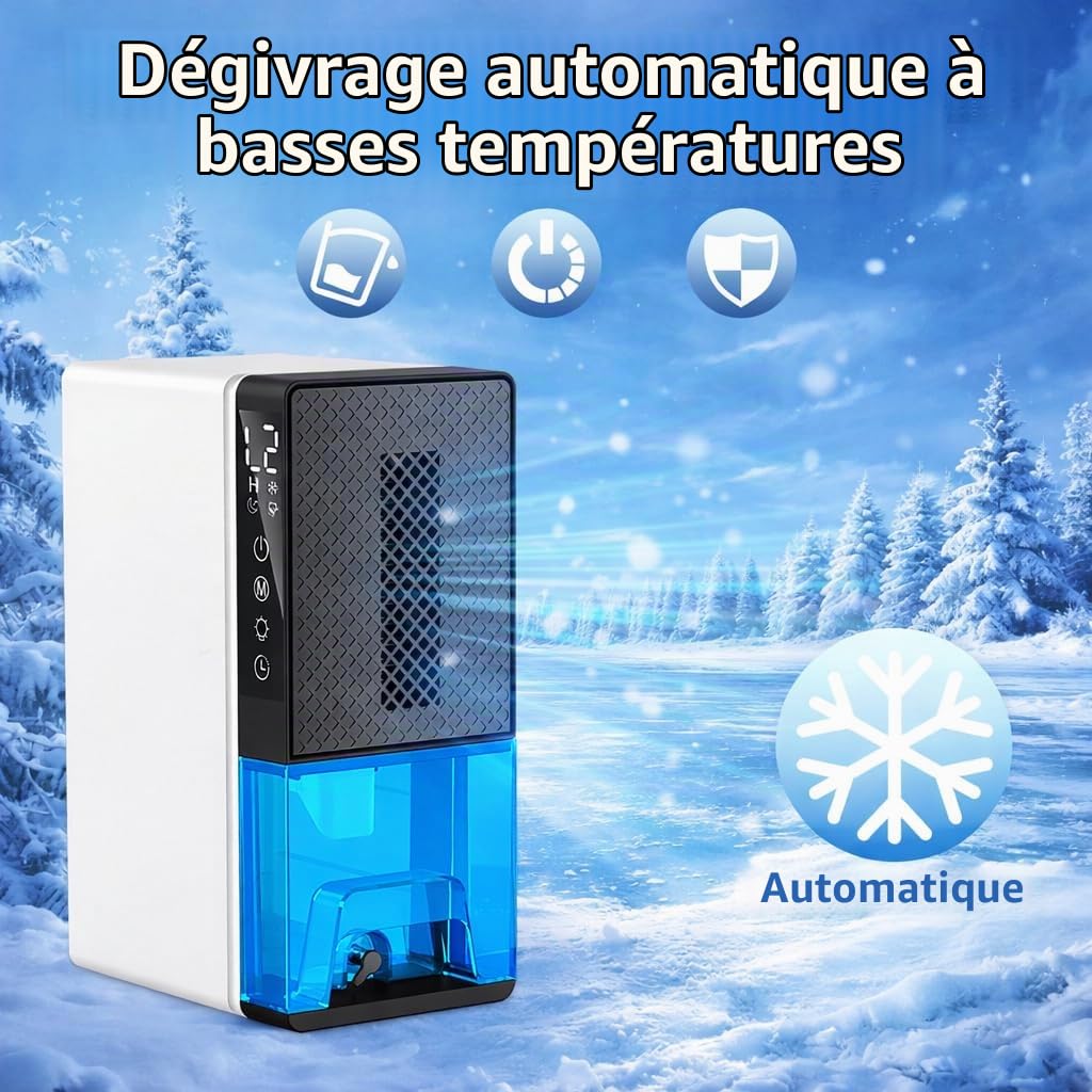 Déshumidificateur Électrique 2300 ML Silencieux pour Pièces jusqu'à 25 m²
