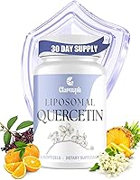 Vista 1 de Quercetin with Bromelain Liposomal Quercetin Supplements for Respiratory & Seasonal Challenges Quercitin 1000mg with Vitamin C & Zinc